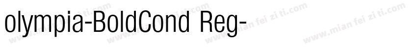 olympia-BoldCond Reg字体转换